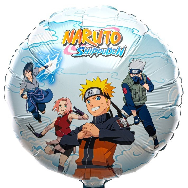 Balónek fóliový kulatý Naruto Shippuden 43 cm