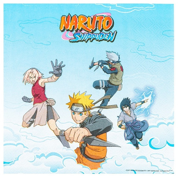 Ubrousky papírové Naruto Shippuden 33 x 33 cm 20 ks