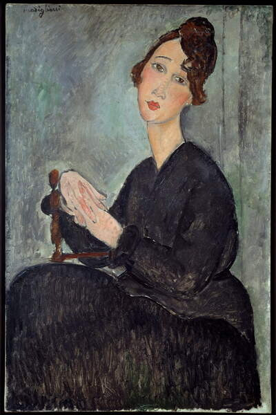 Modigliani, Amedeo Modigliani, Amedeo - Obrazová reprodukce Portrait of Dedie (Odette Hayden), (26.7 x 40 cm)