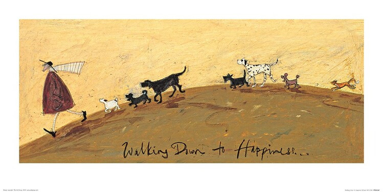 PYRAMID Umělecký tisk Sam Toft - Walking Down to Happiness, Sam Toft, (60 x 30 cm)