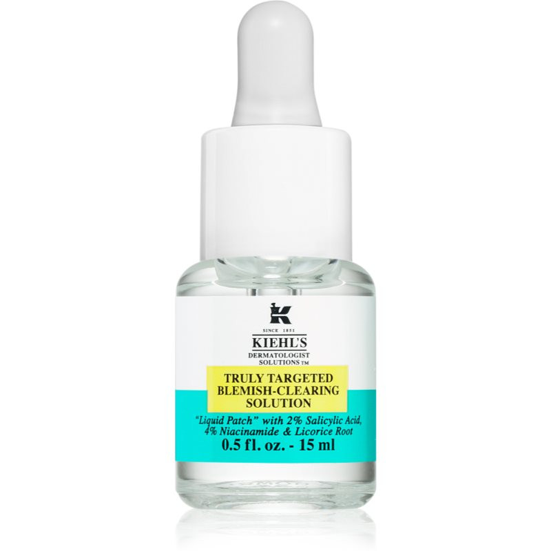 Kiehl's Dermatologist Solutions Truly Targeted Blemish-Clearing Solution sérum na aknózní pleť pro ženy 15 ml