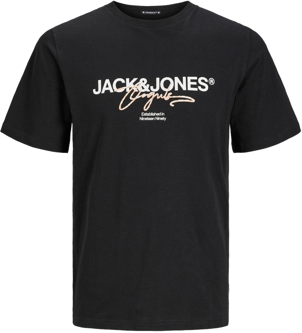 Jack&Jones Pánské triko JORARUBA Standard Fit 12255452 Black S