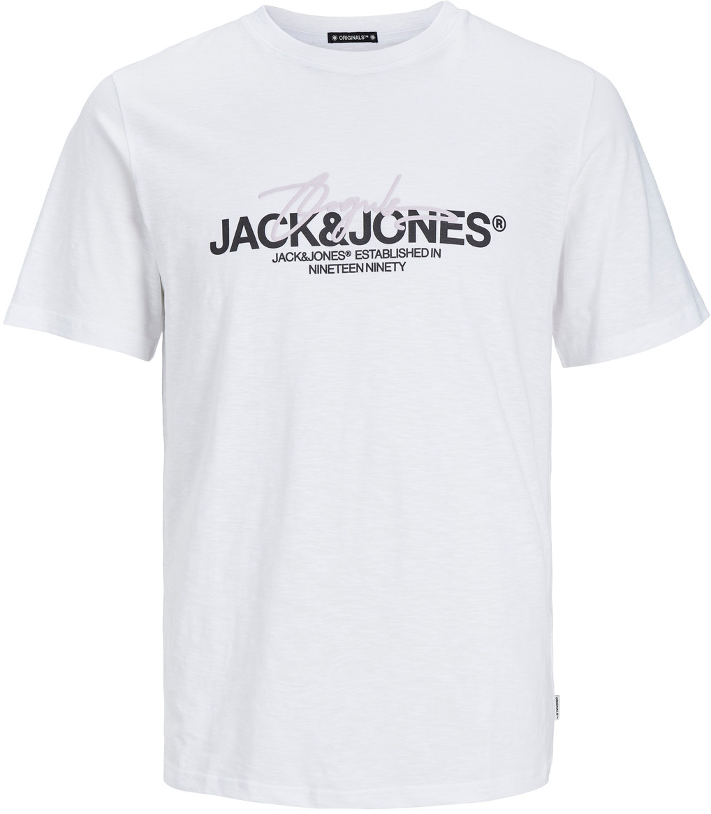 Jack&Jones Pánské triko JORARUBA Standard Fit 12255452 Bright White L