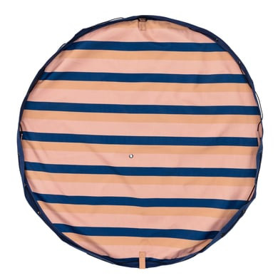 play&go ® Hrací podložka Outdoor 2 v 1 Mocha stripes ⌀ 140 cm