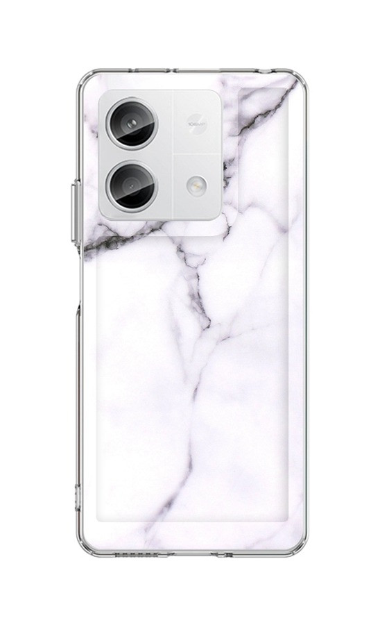 Kryt TopQ Xiaomi Redmi Note 13 5G pevný Mramor bílý 122827