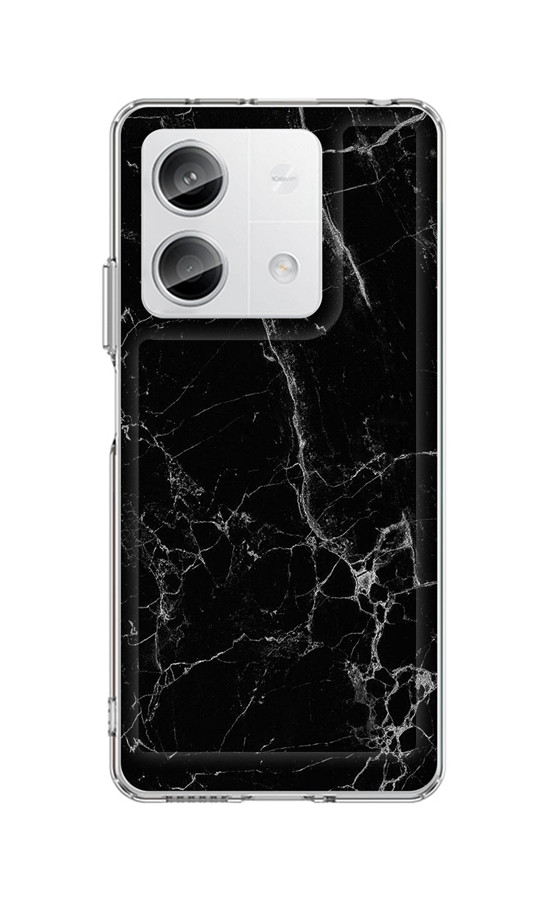 Kryt STYLE TopQ Xiaomi Redmi Note 13 5G pevný Mramor černý 122823