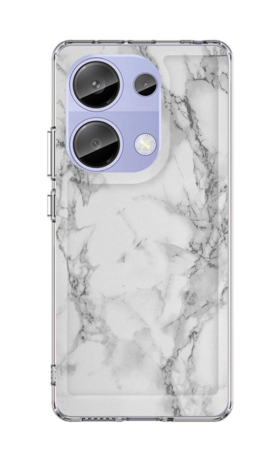 Kryt STYLE TopQ Xiaomi Redmi Note 13 Pro pevný Mramor bílý 122813