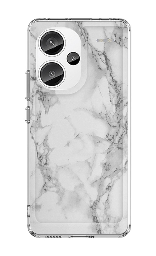 Kryt STYLE TopQ Xiaomi Redmi Note 13 Pro+ 5G pevný Mramor bílý 122805