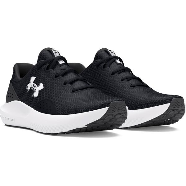 Under Armour CHARGED SURGE 4 Pánská běžecká obuv, černá, velikost 45