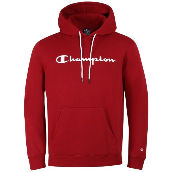 Champion FALL POLY FLEECE HOODED SWEATSHIRT Pánská mikina, červená, velikost