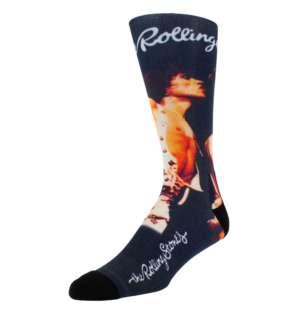 ponožky THE ROLLING STONES - 70s MICK AND KEITH - BLACK - PERRI'S SOCKS 40-46