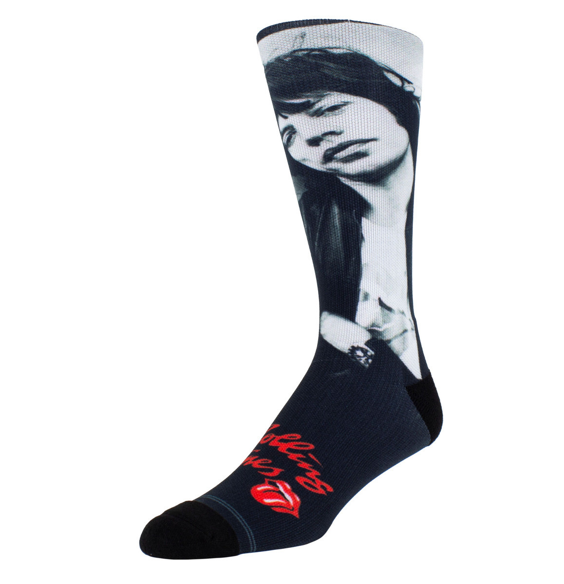ponožky THE ROLLING STONES - MICK ON THE WALL - BLACK - PERRI'S SOCKS 40-46