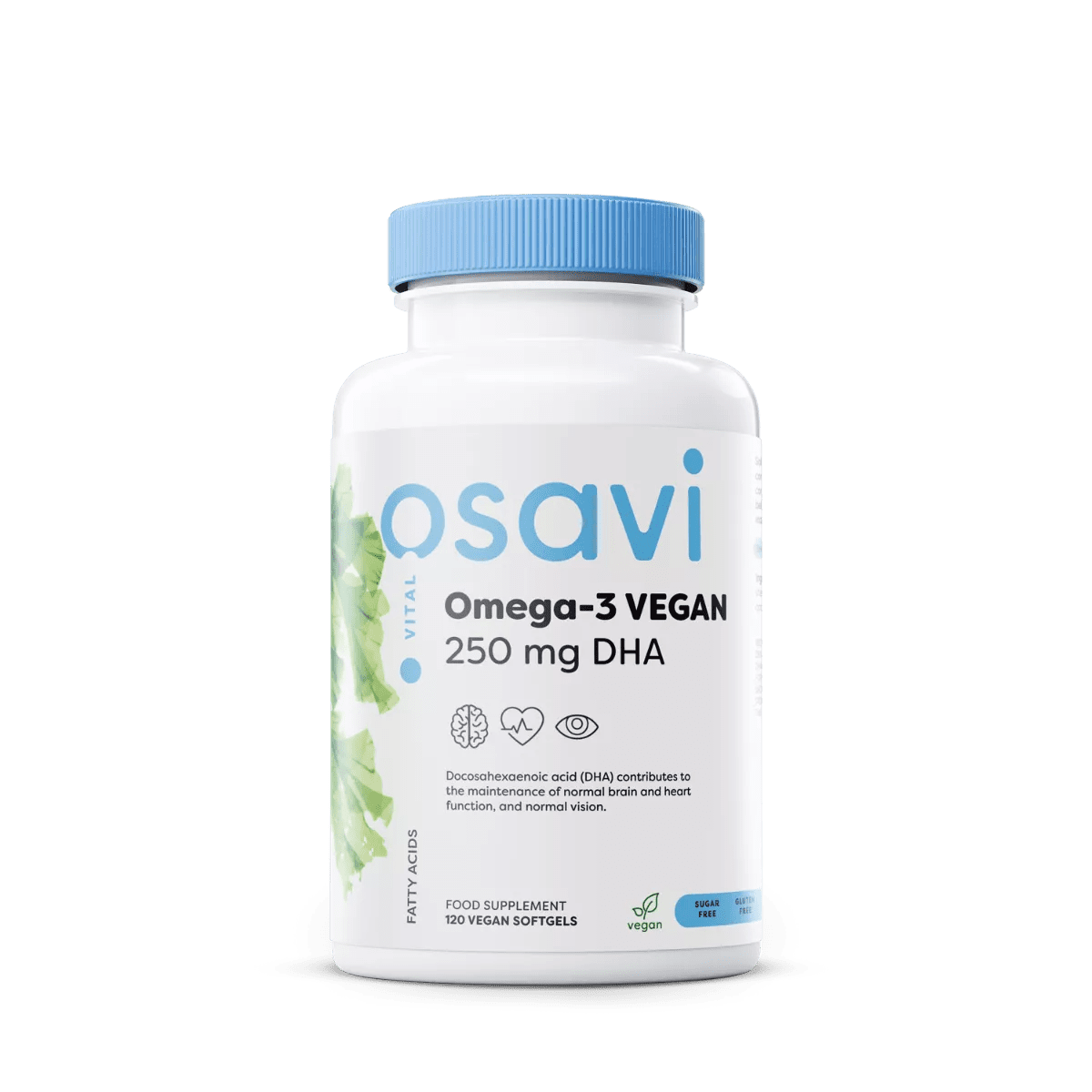 Osavi Omega-3 VEGAN, 250 mg DHA, 120 rostlinných kapslí