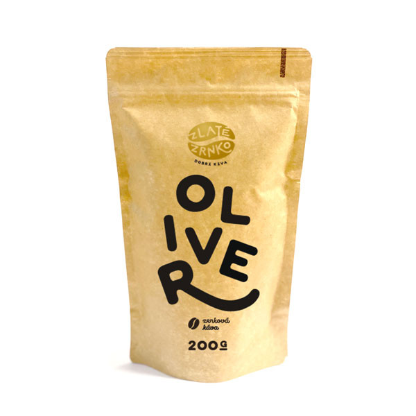 Káva Zlaté Zrnko - Oliver (Směs arabika 90% a robusta 10%) - 