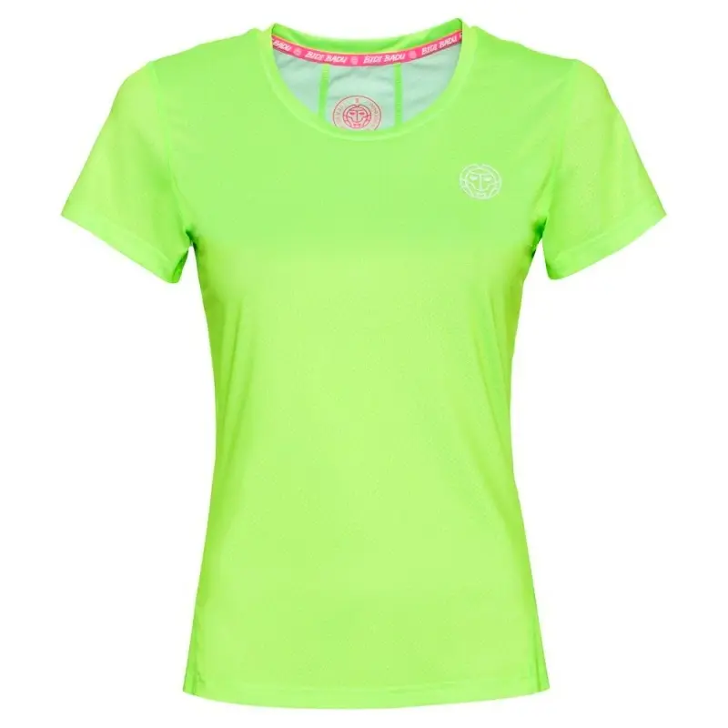 Dámské tričko BIDI BADU  Eve Tech Roundneck Tee Neon Green M