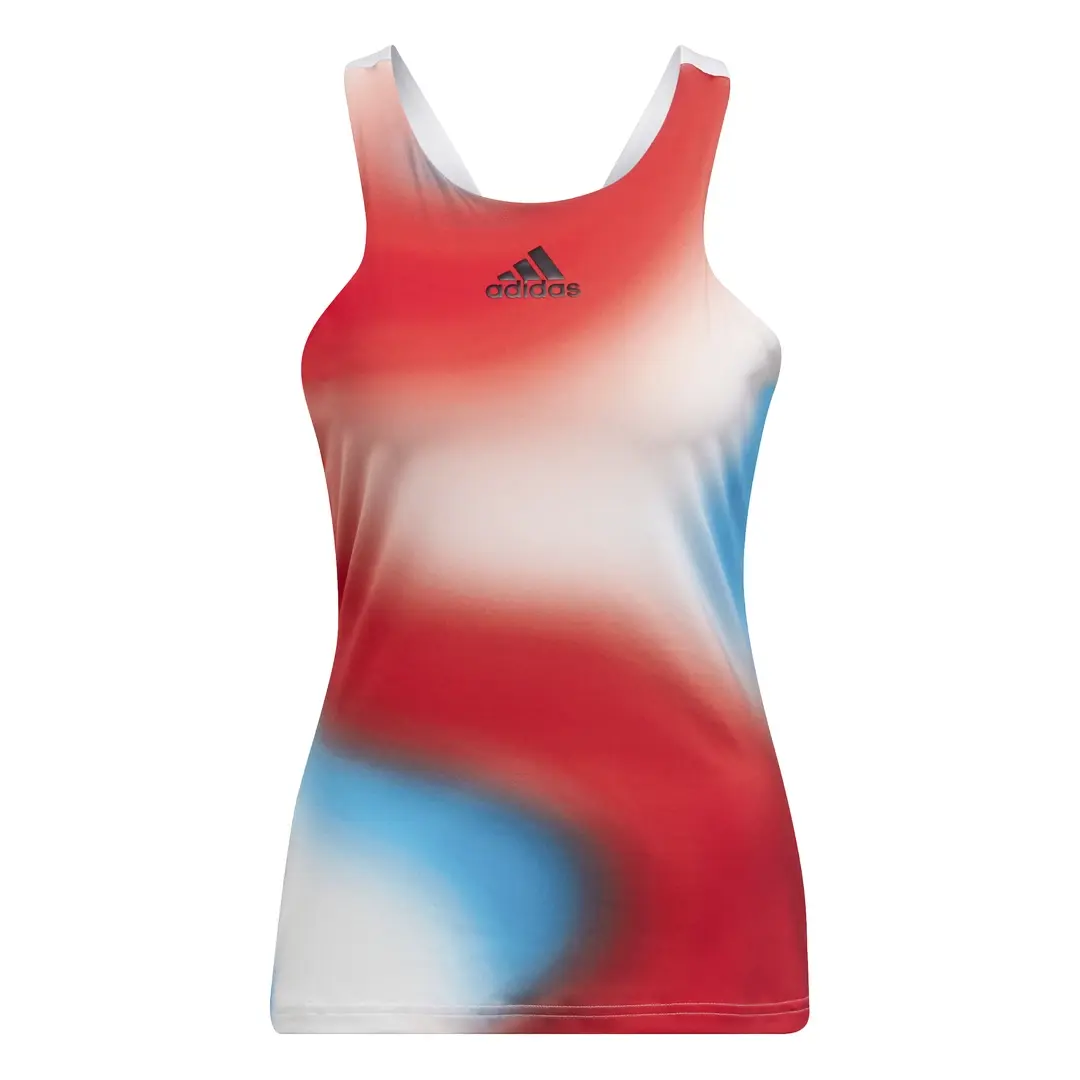 Dámské tílko adidas  Melbourne Y-Tank White/Red/Blue S