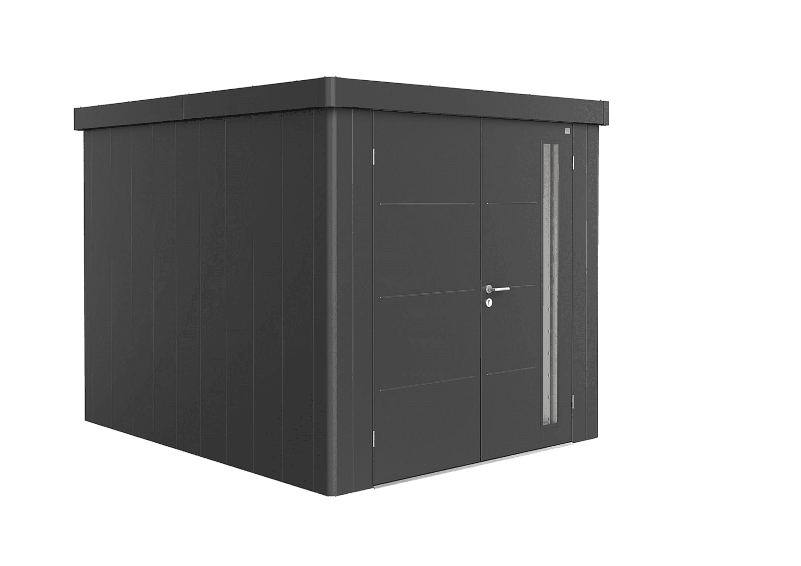 Biohort Zahradní domek BIOHORT Neo 3B duo 236 × 292 cm (tmavě šedá metalíza)