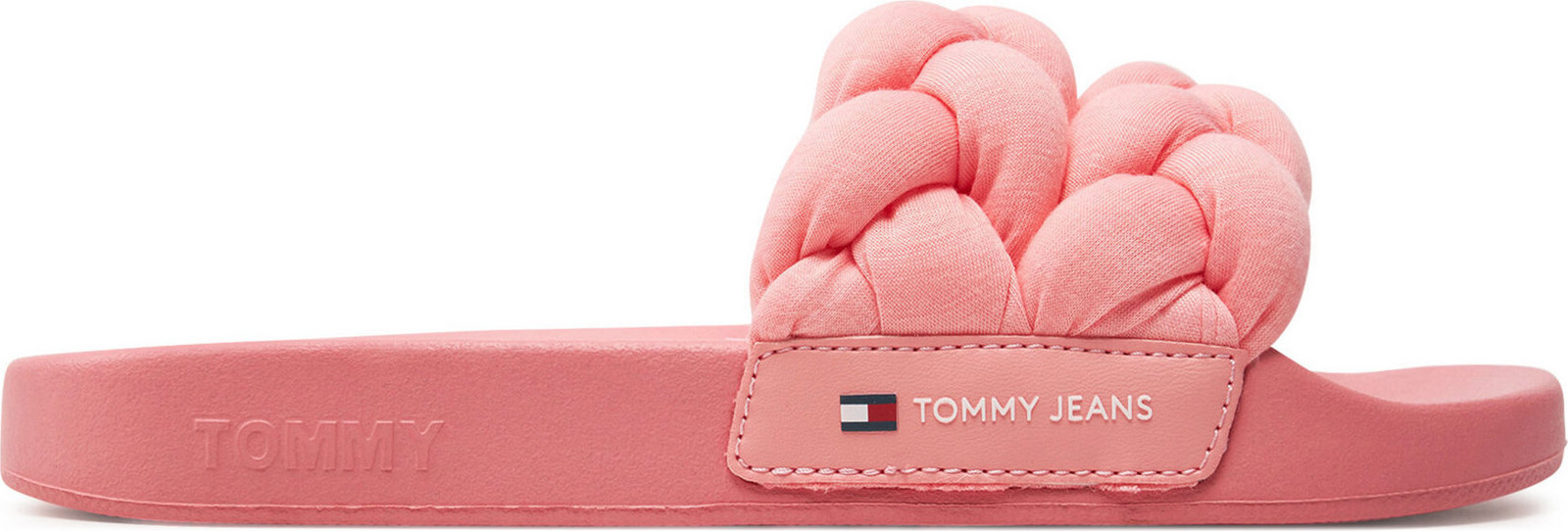 Nazouváky Tommy Jeans Tjw Braided Slide EN0EN02450 Růžová