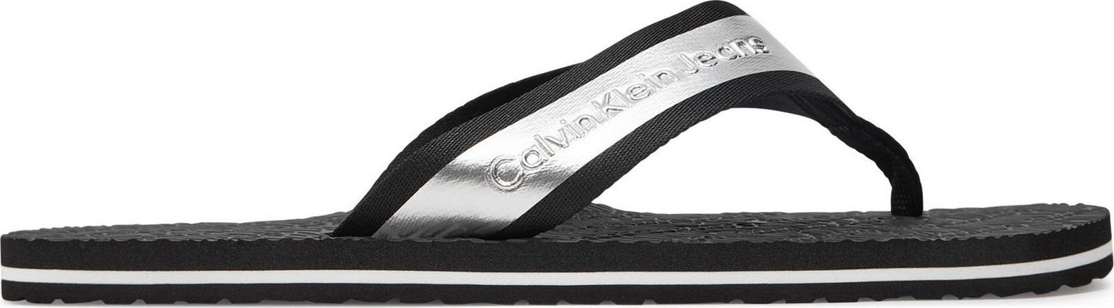 Žabky Calvin Klein Jeans Beach Sandal In Met YM0YM00950 Černá