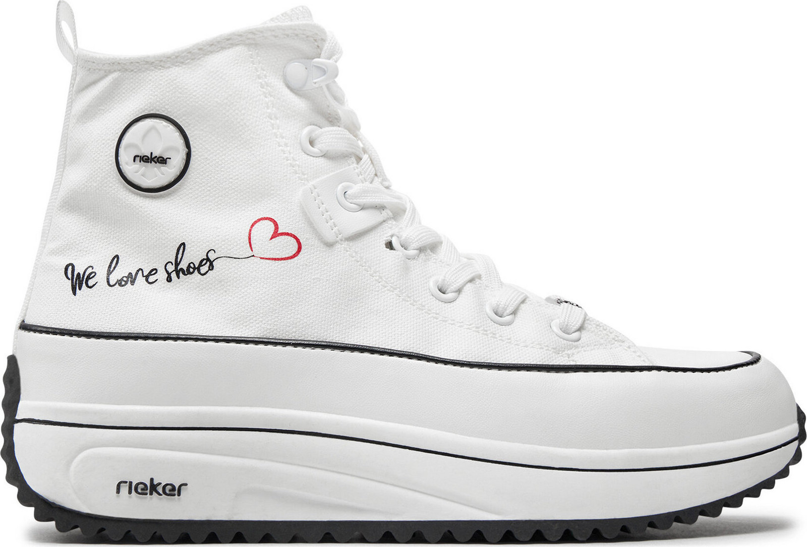 Sneakersy Rieker 90012-80 Bílá
