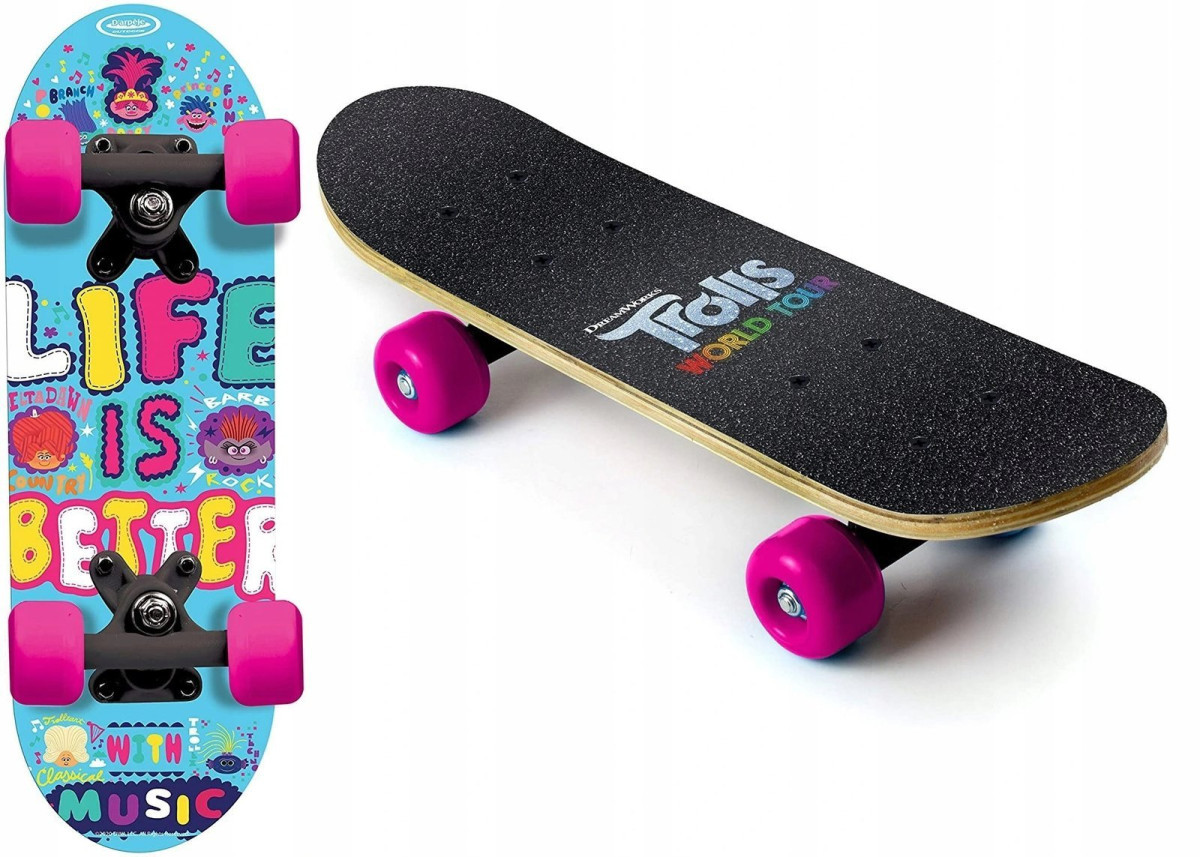 bHome Dětský skateboard Trolové 43 cm KOBH1674