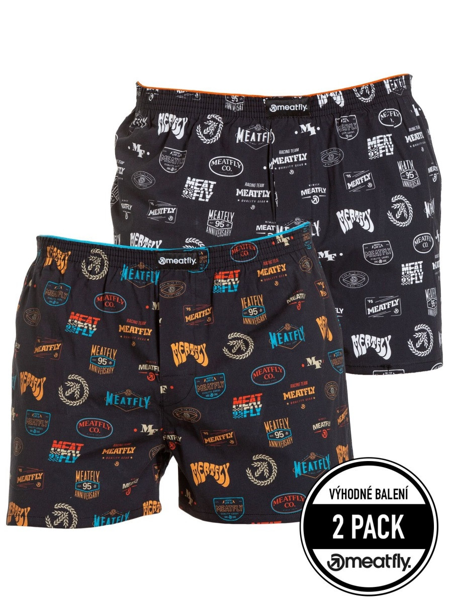 Pánské trenýrky meatfly agostino h černá s