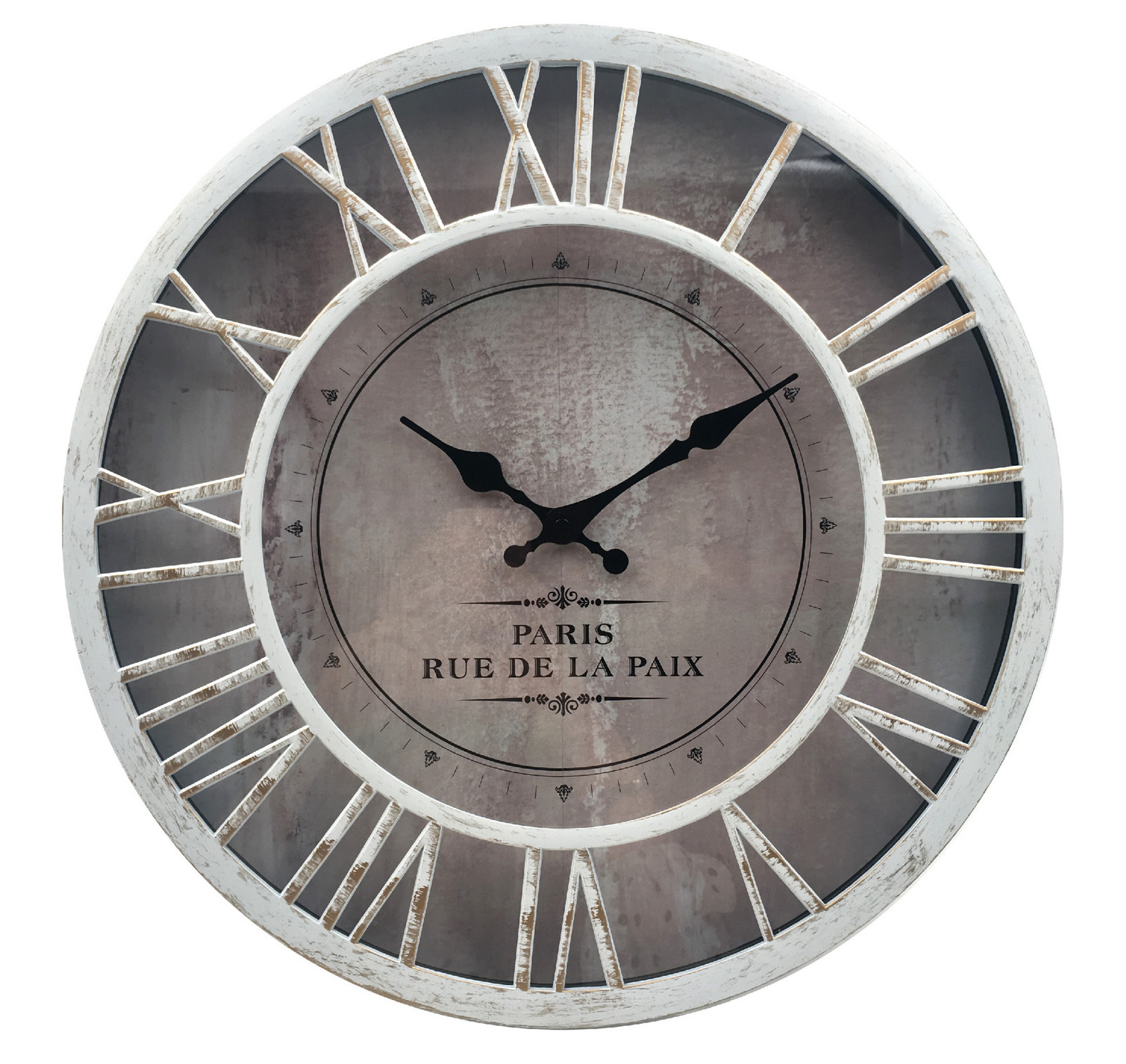 Nástěnné hodiny MARDAN hnědá/bílá Ø 40 cm Mybesthome