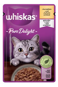 Whiskas Kaps. Pure Delight Kuřecí V želé 85g