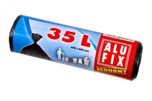 Alufix Economy odpadkové pytle černé, 35 l 30 ks