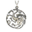 Game of Thrones House Targaryen Sterling Silver Pendant