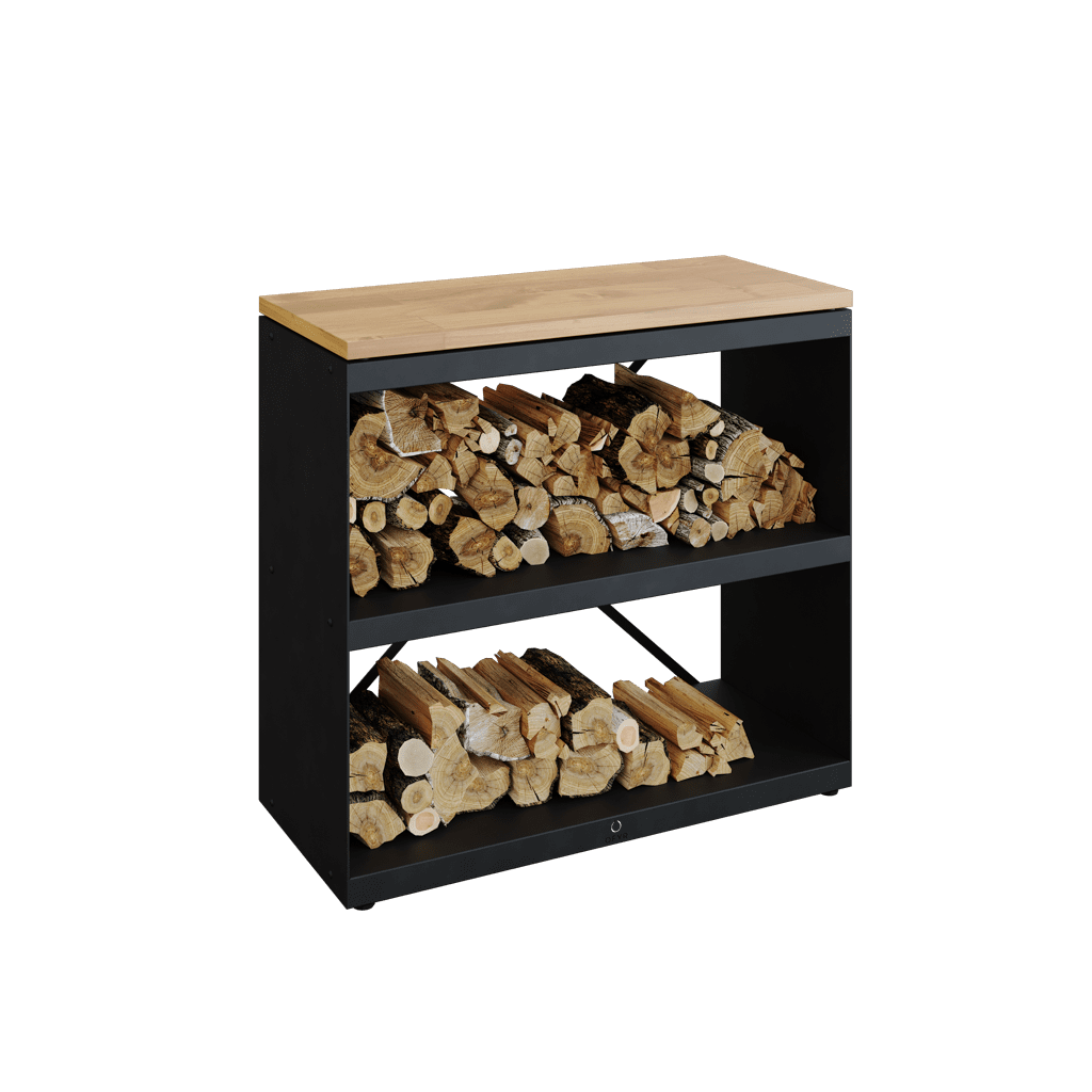 Komoda na dřevo OFYR Wood Storage Black Dressoir