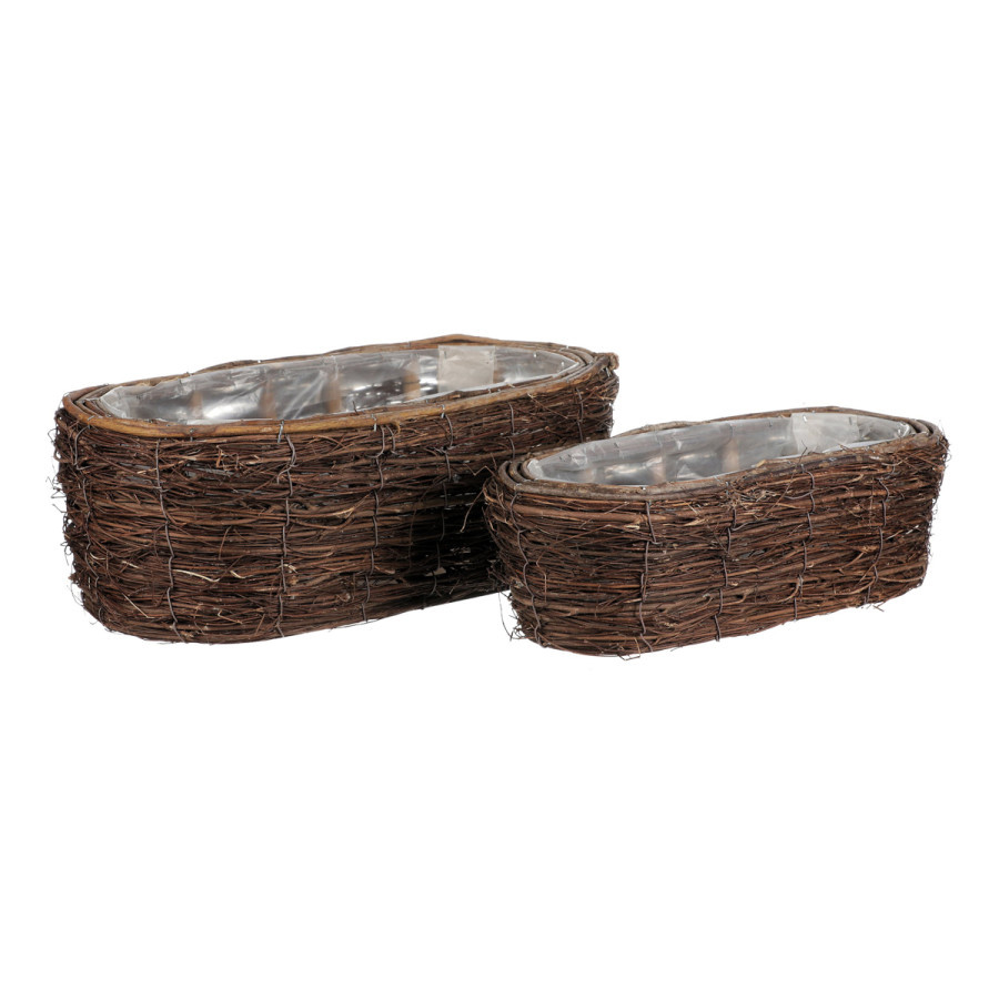 Autronic Sada obalů na květiny z révového proutí OC4037