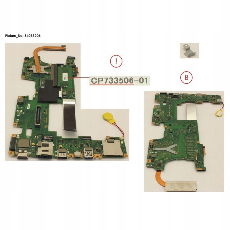 Nová Základní deska pro Fujitsu Lifebook T937 CP733506-XX i5-7300U