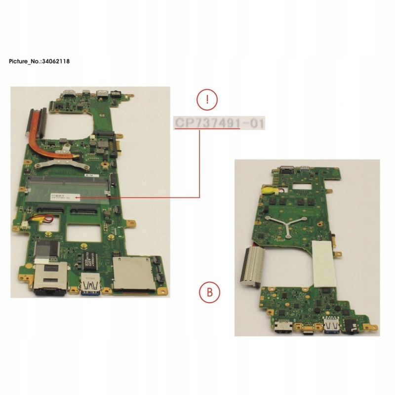 Nová Základní deska pro Fujitsu Lifebook U937 CP737491-XX i7-7600U