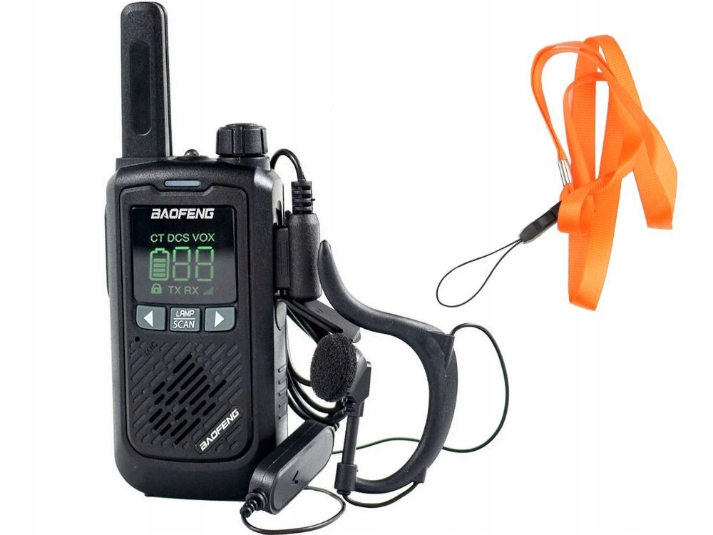 Set 2ks Krátké vlnovky walkie talkie radiotelefon sluchátka za uši