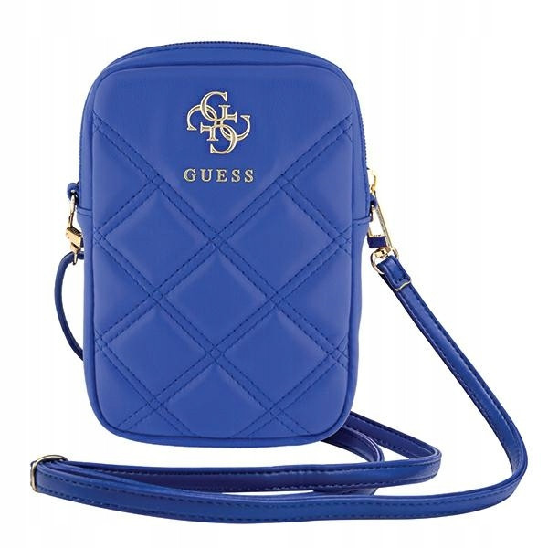 Guess Kabelka Guwbzpsqssgb modrá/blue Zip Quilted 4G