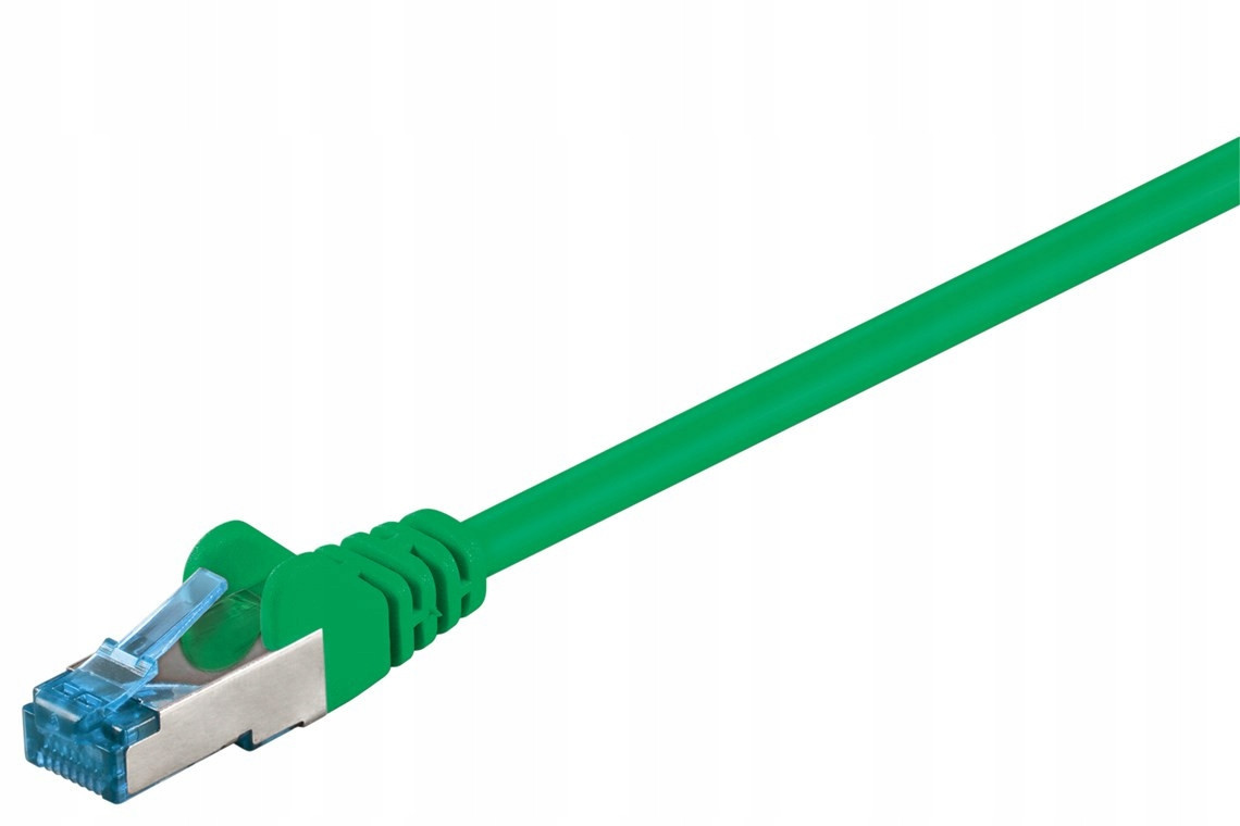 Síťový kabel Lan S/ftp Cat 6A RJ45 zelený 50m