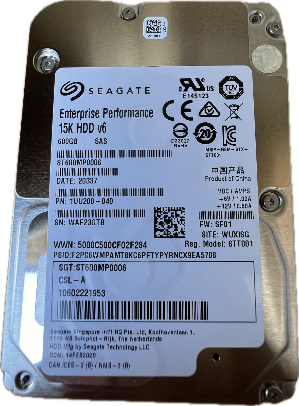 Seagate Enterprise Performance ST600MP0006 V6 600GB Sas 2,5