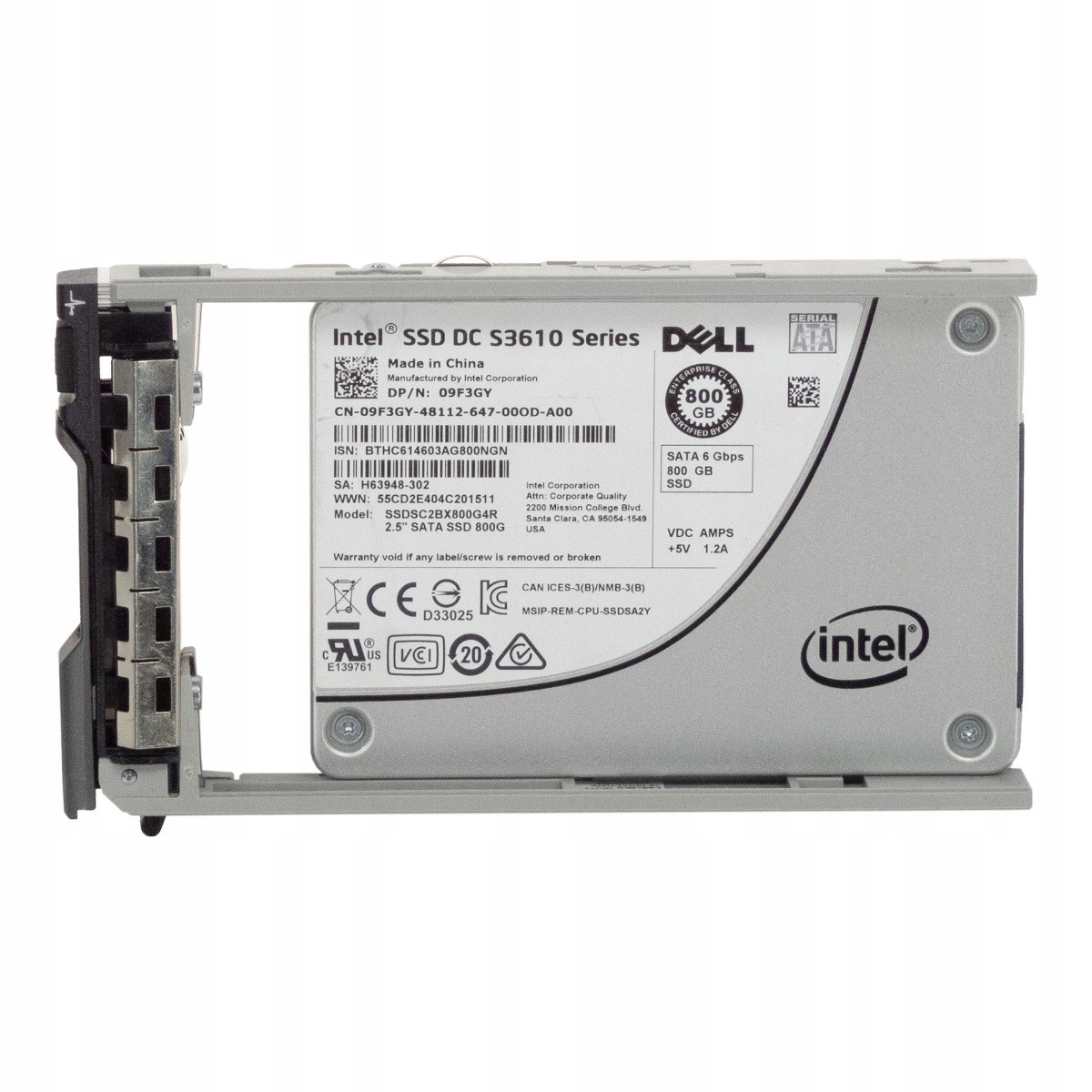 Dell 09F3GY 800GB MLC Sata III 2.5'' SSDSC2BX800G4R