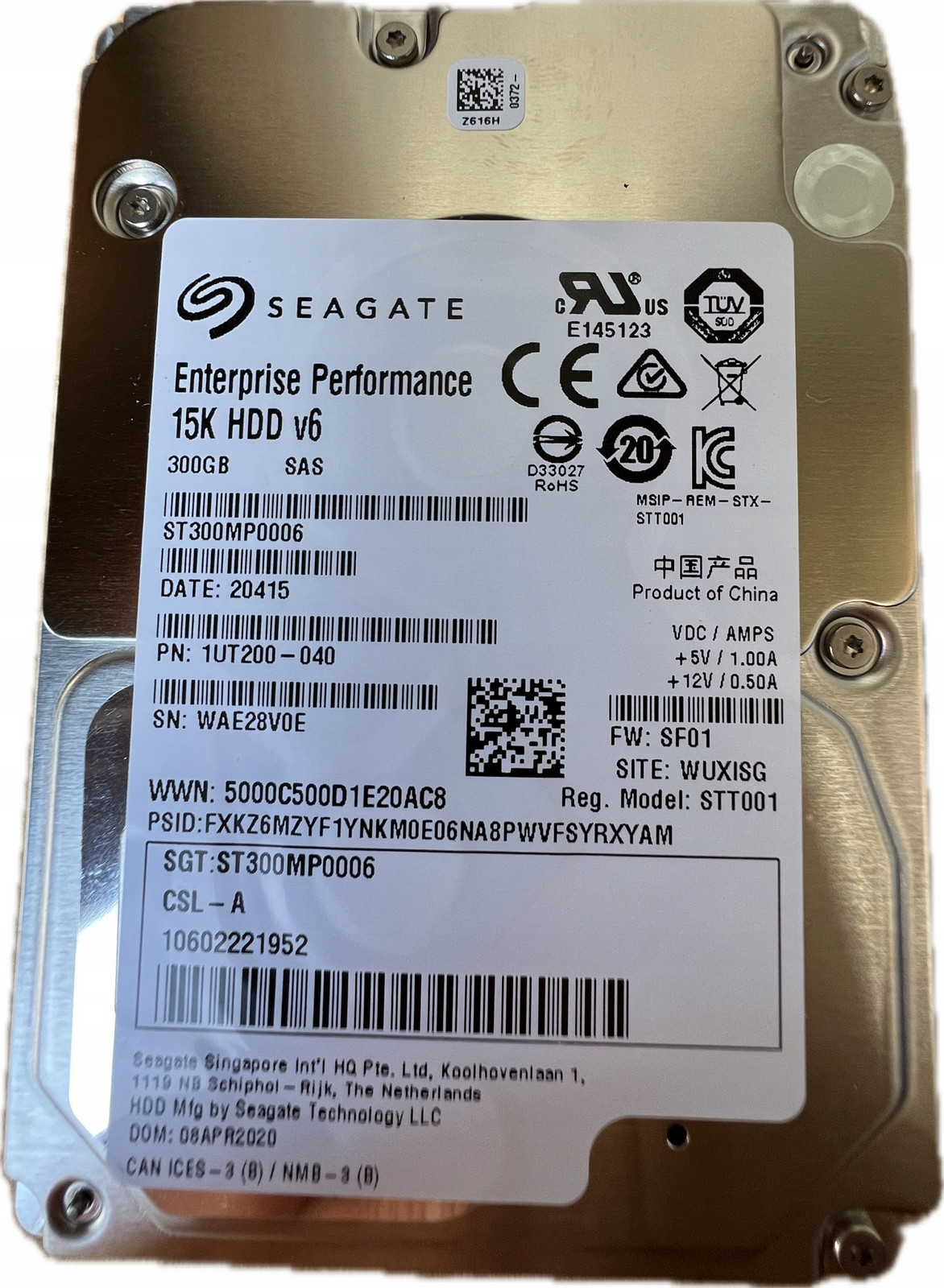 Seagate Enterprise Performance ST300MP0006 V6 300GB Sas 2,5