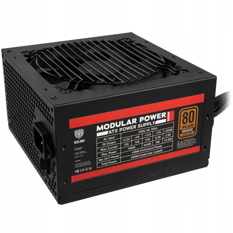 Kolink Modular Power 80 Plus Bronze 500W 80 Plus počítačový zdroj