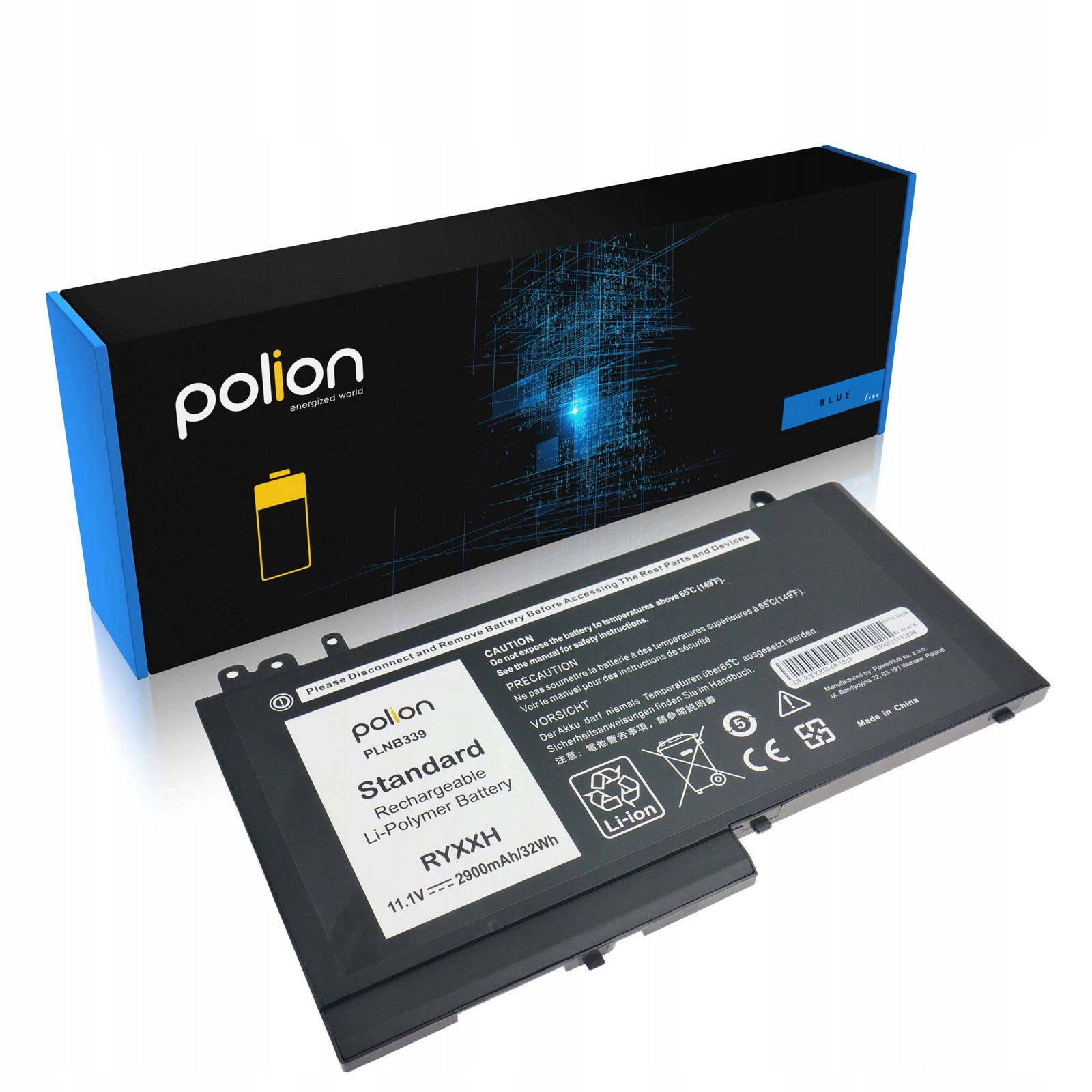 Baterie Ryxxh pro Dell Latitude E5250 E5450 E5550