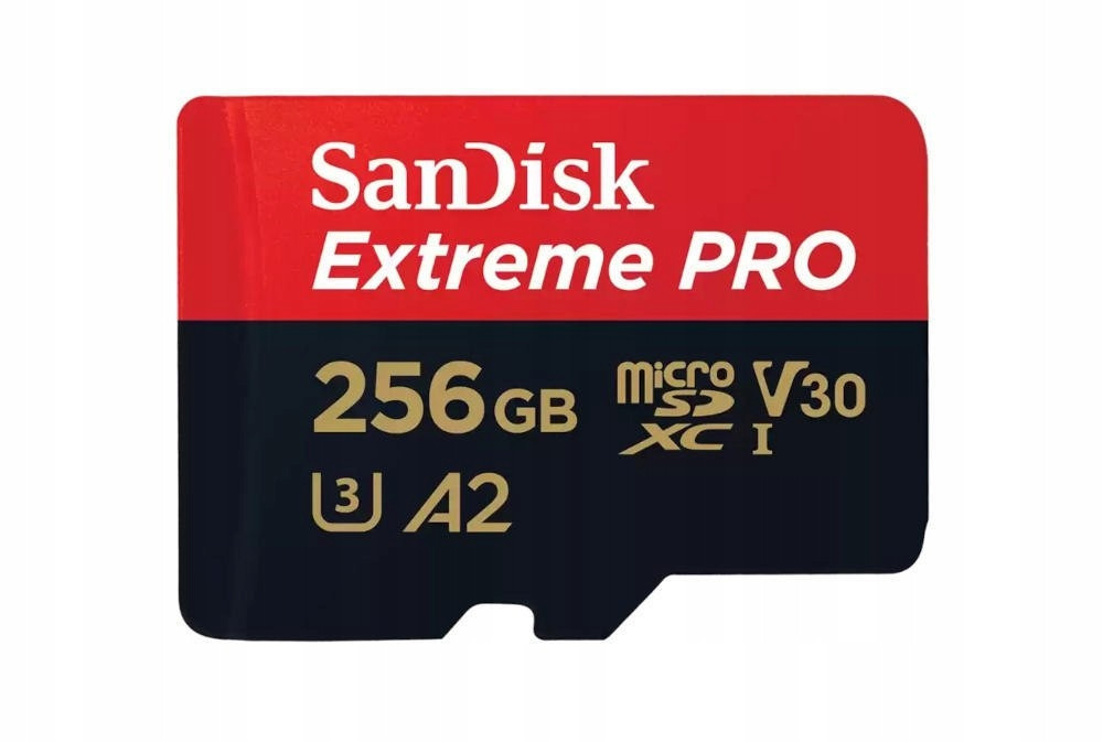 Sandisk Extreme Pro microSDXC Karta 256GB 200/140 MB/s A2 C10 V30 Uhs-i U3