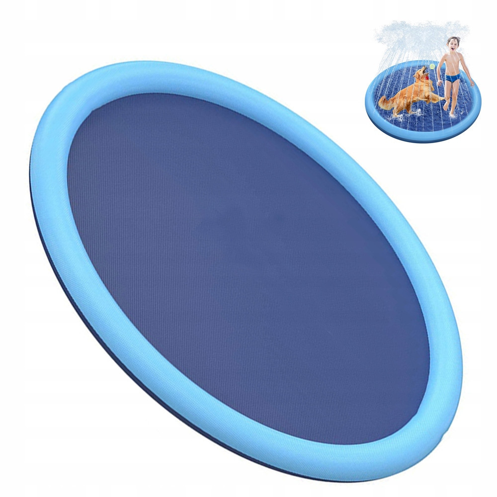 Bazén Pro Psa Zvířat Velký Skládací Modrý XXL-150 CM