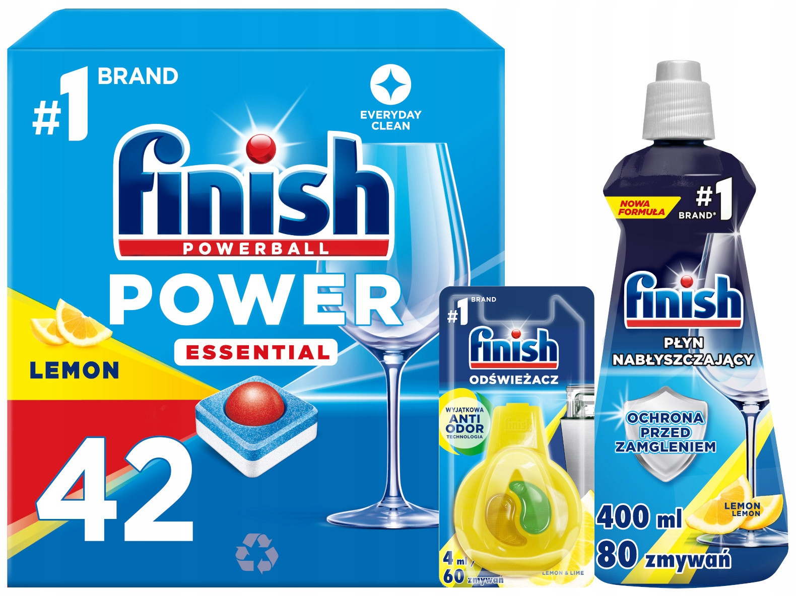 Finish Power sada Tablety 42 kusů Leštidlo Osvěžovač