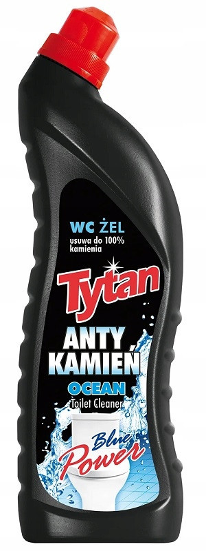 Gel na mytí čištění Wc toalety Tytan proti vodnímu kameni Blue Power 700g