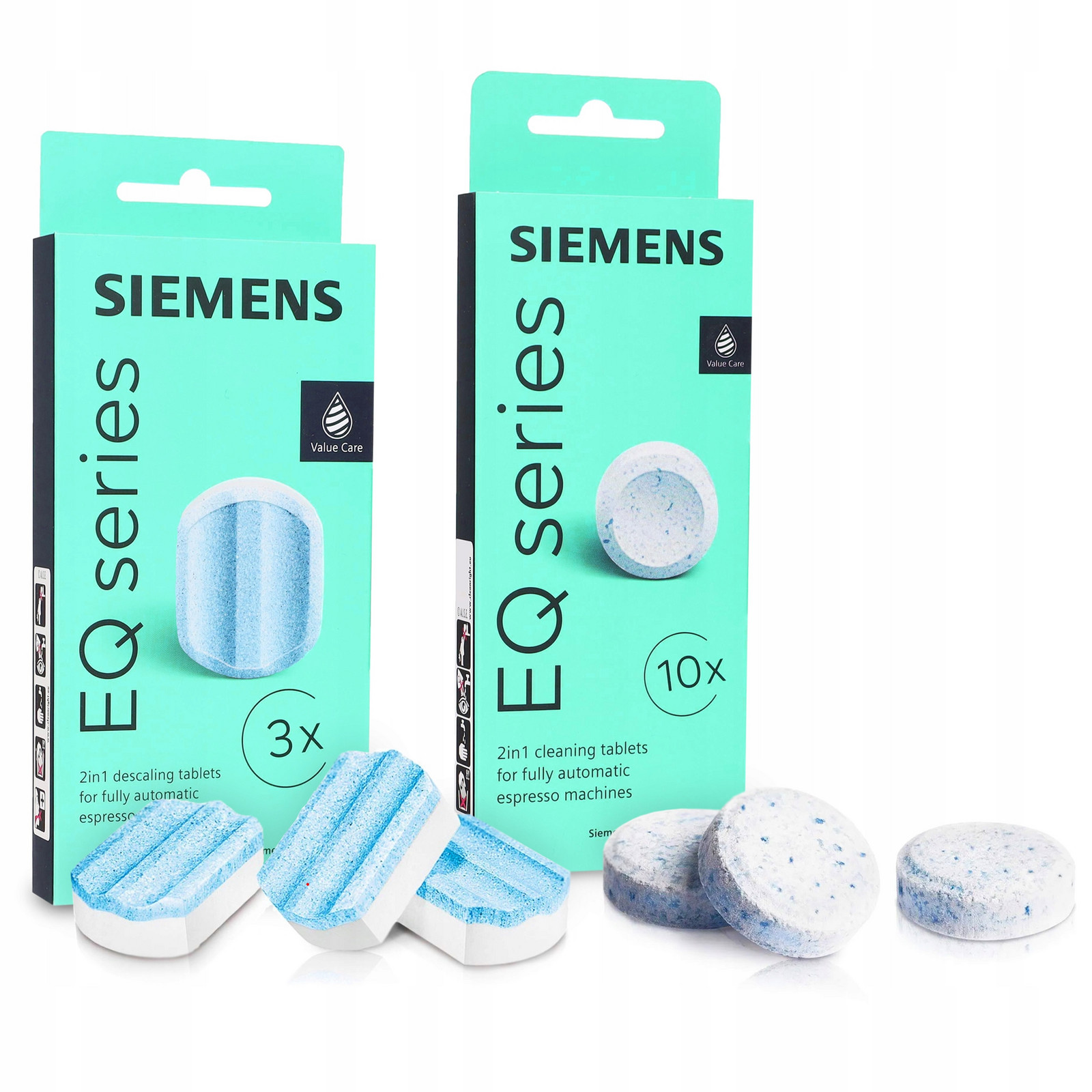 Siemens EQ.series odvápňovací tablety 3ks čistící 10ks