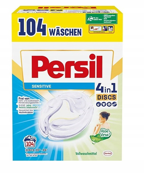 Persil 4in1 Discs Sensitive Professional prací kapsle 104p 2,6kg