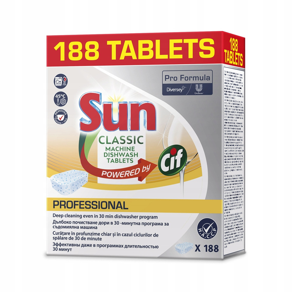 Sun Professional Classic tablety do myčky 188 ks