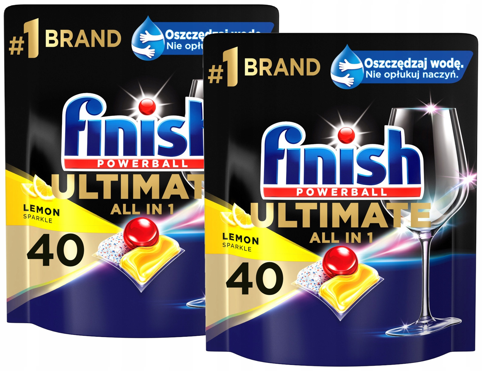 Finish Sada Ultimate All in One Kapsle do myčky 2 x 40 kusů